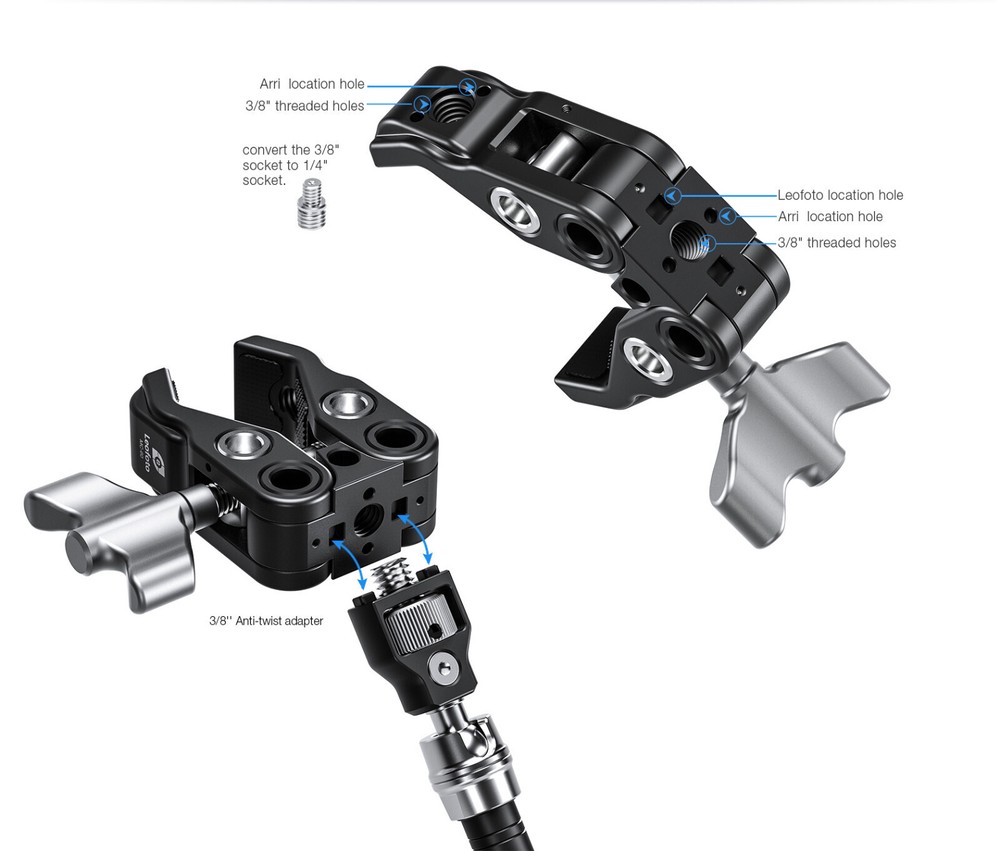 Leofoto MC-60 Multipurpose Clamp