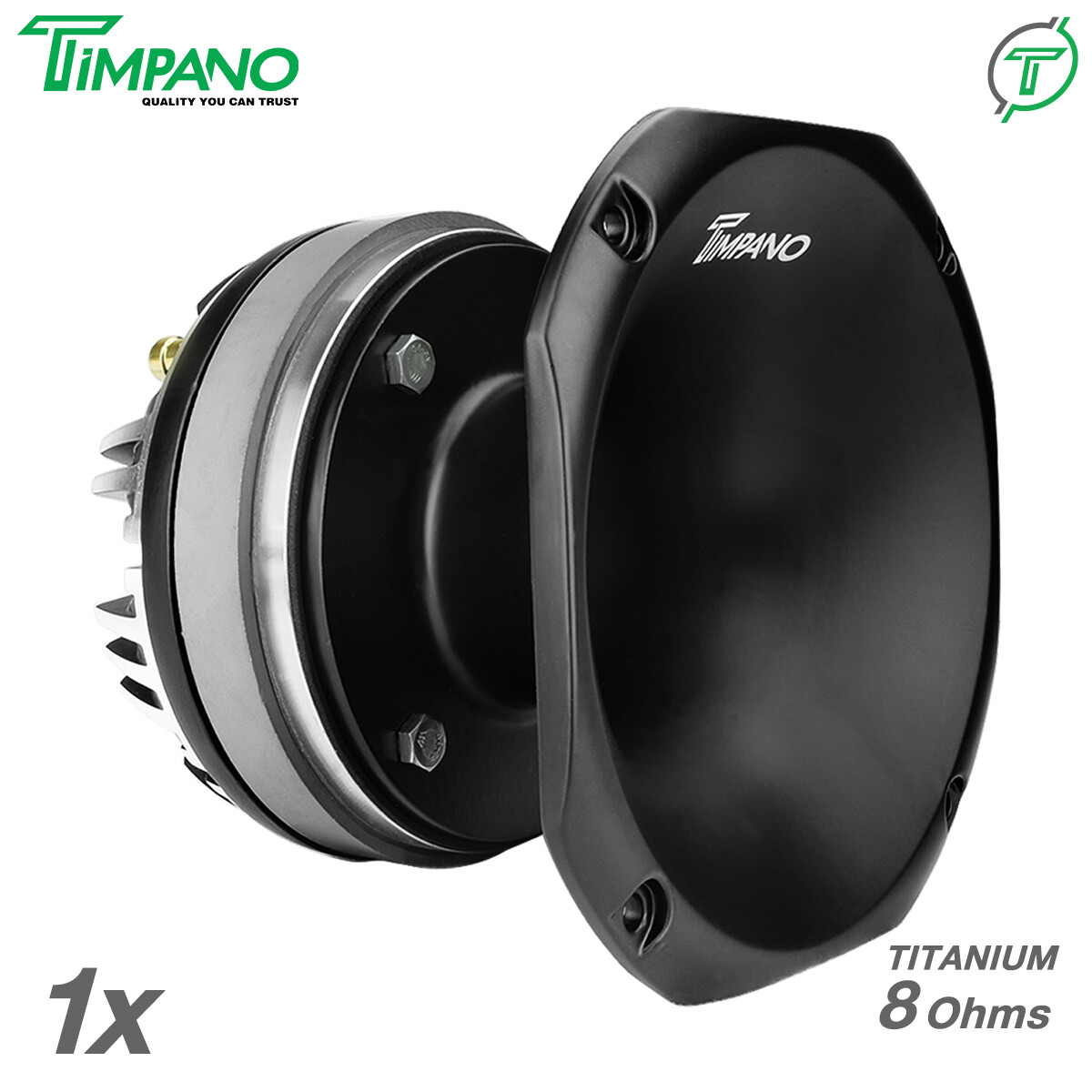 1x Timpano TPT-DH2000 SLIM 2" Compression Driver + Horn - Titanium 8 Ohms 450W