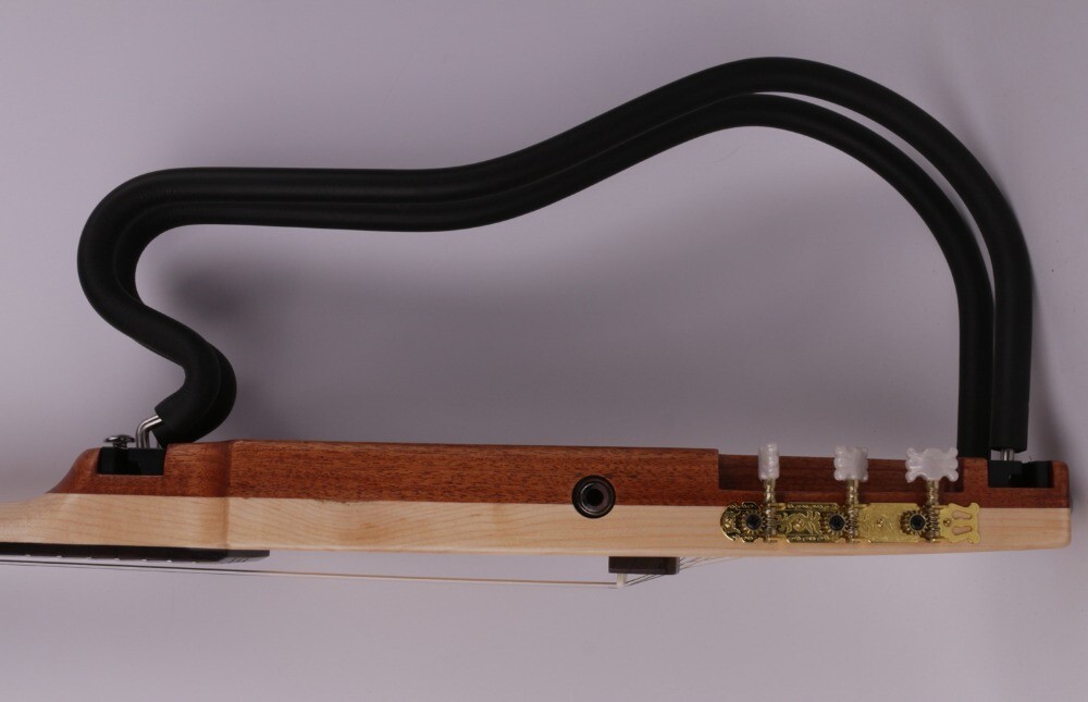 electric classical guitar silent nylon string headless built in effect portable