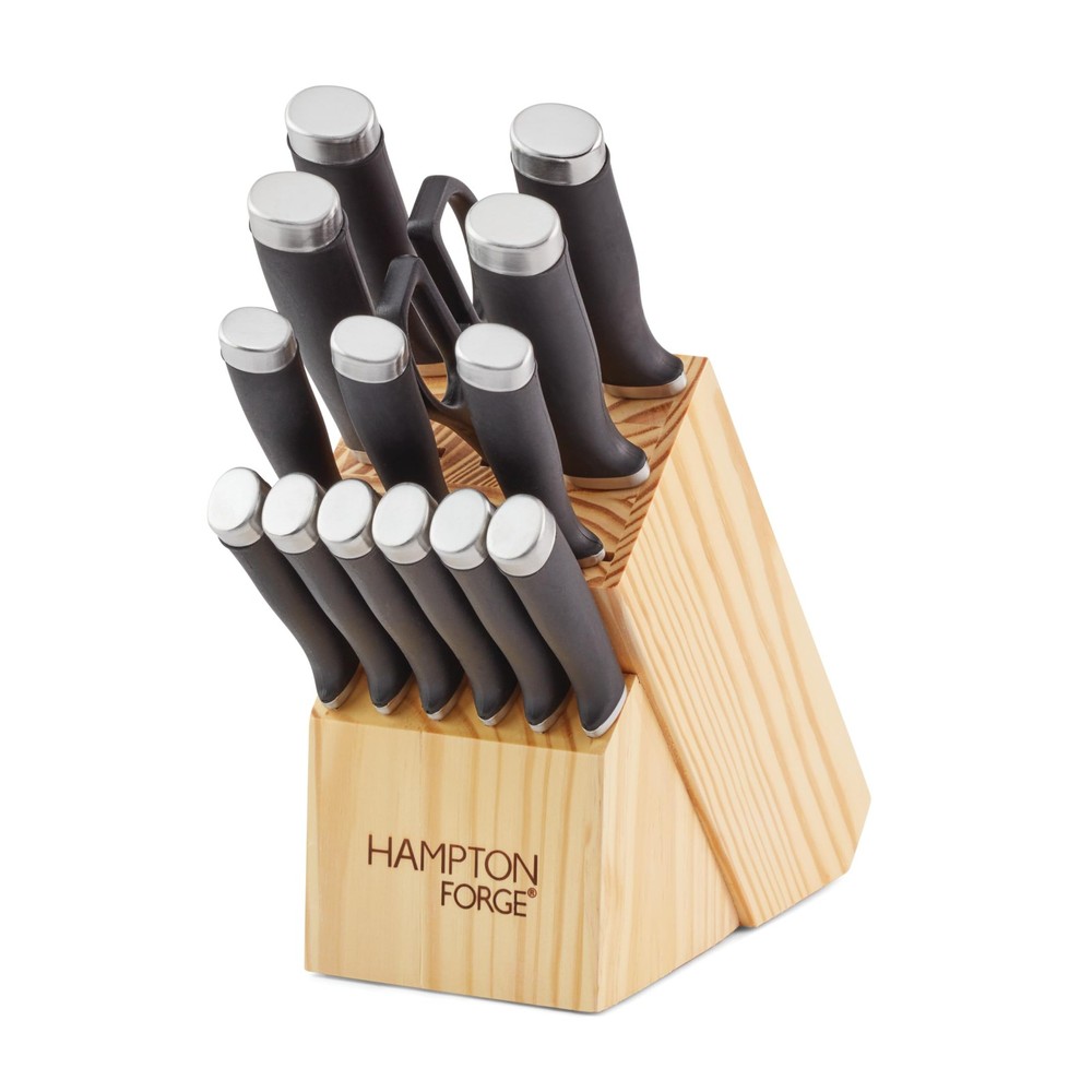 Hampton Forge Epicure–15PieceKnife Set, 15 Piece, Black