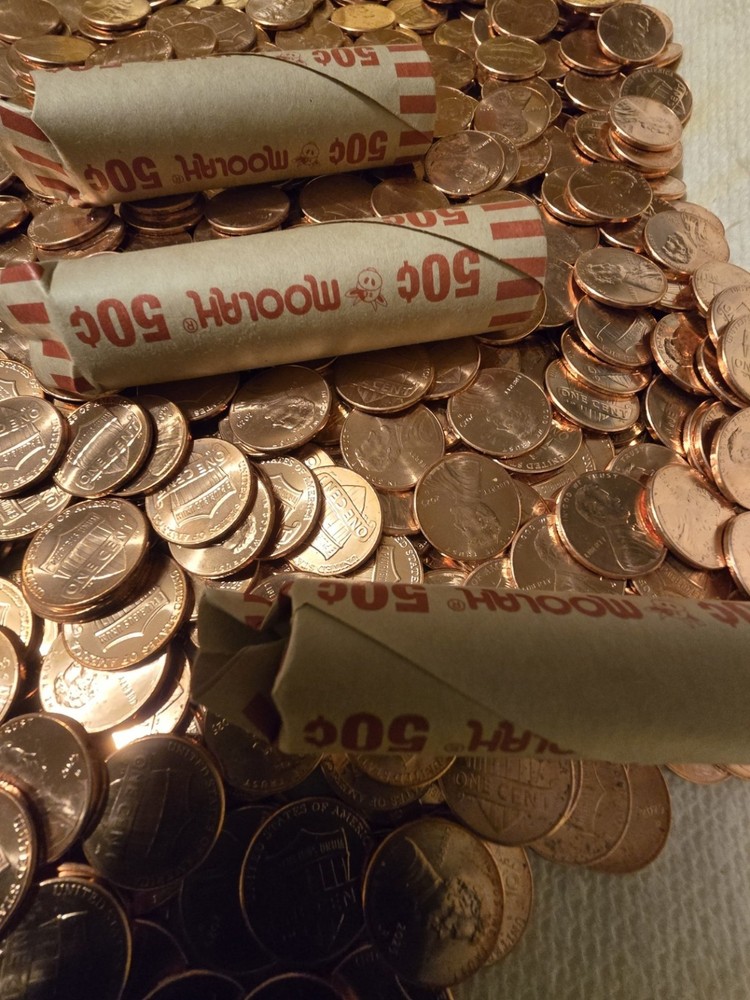 2025 D Lincoln Shield Cent Penny Rolls 2 ROLLS ***READ DESCRIPTION***