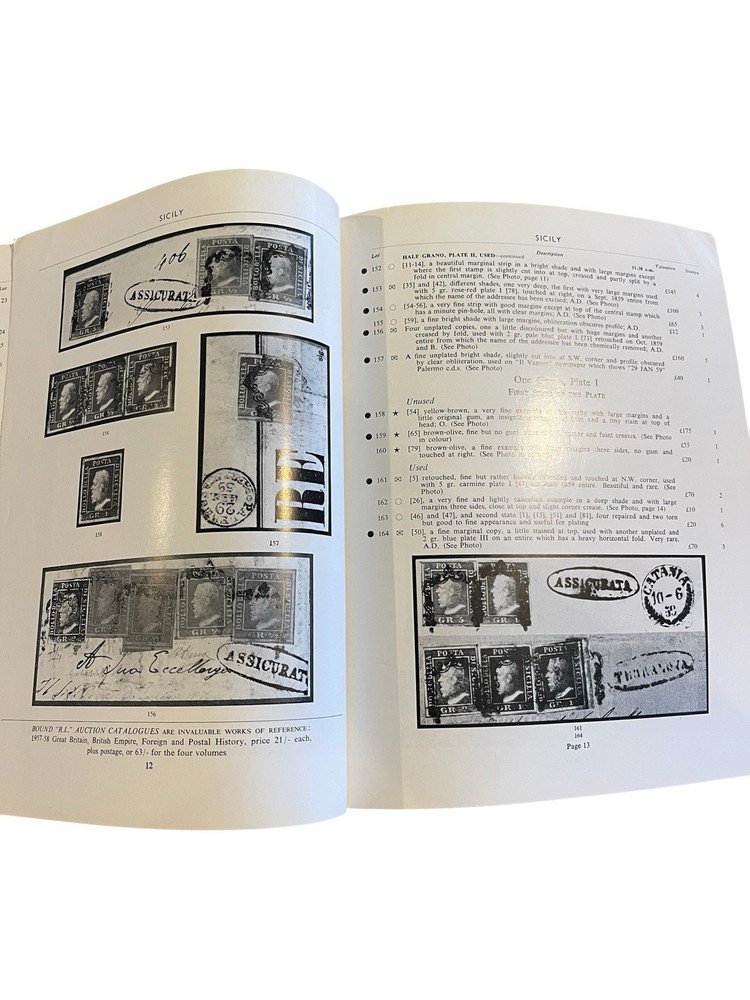 1959 Robson Lowe Foreign Stamp Auction Catalogue + Prices Realised & Bid Form