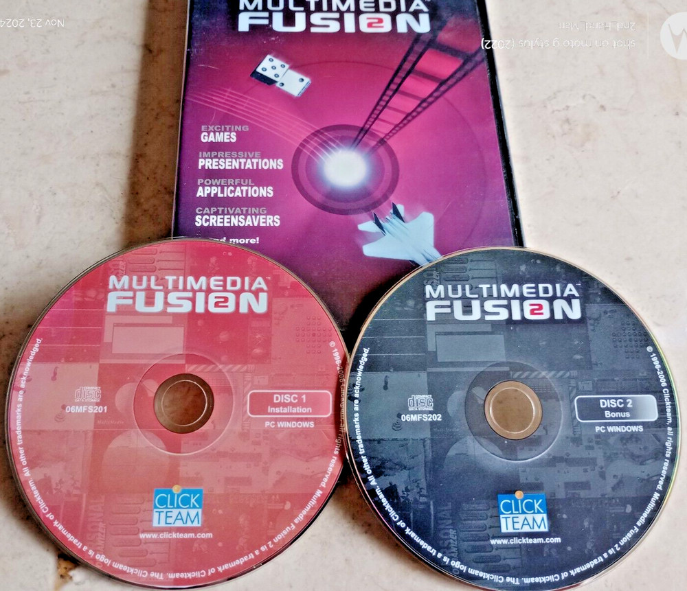 MULTIMEDIA FUSION 2 PC CD ROM GAME SOFTWARE