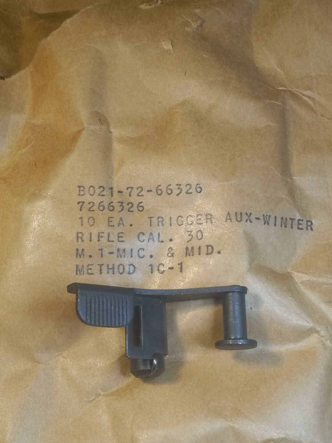 M1 Garand Trigger Winter USGI NOS