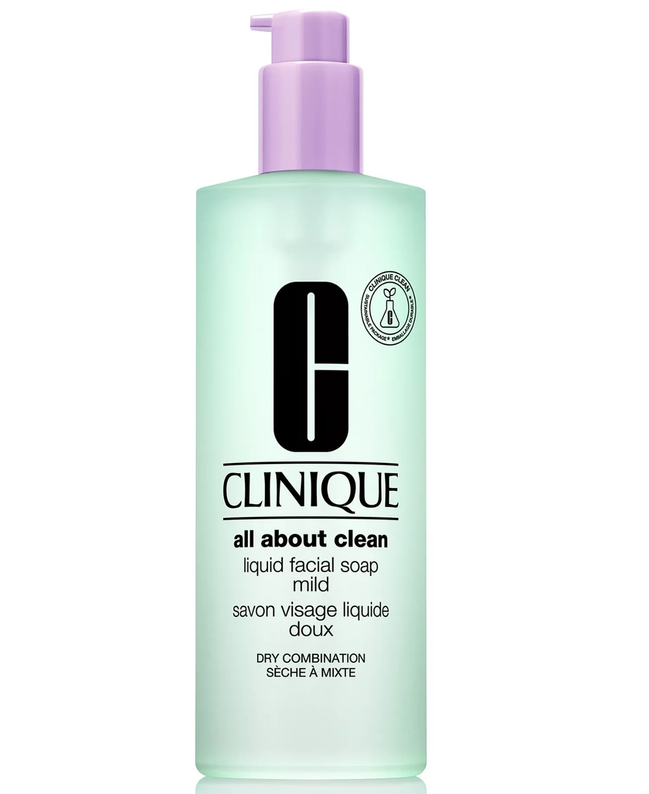 Clinique All About Clean Liquid Facial Soap Mild 13.5 Oz/400ml Jumbo Size NEW