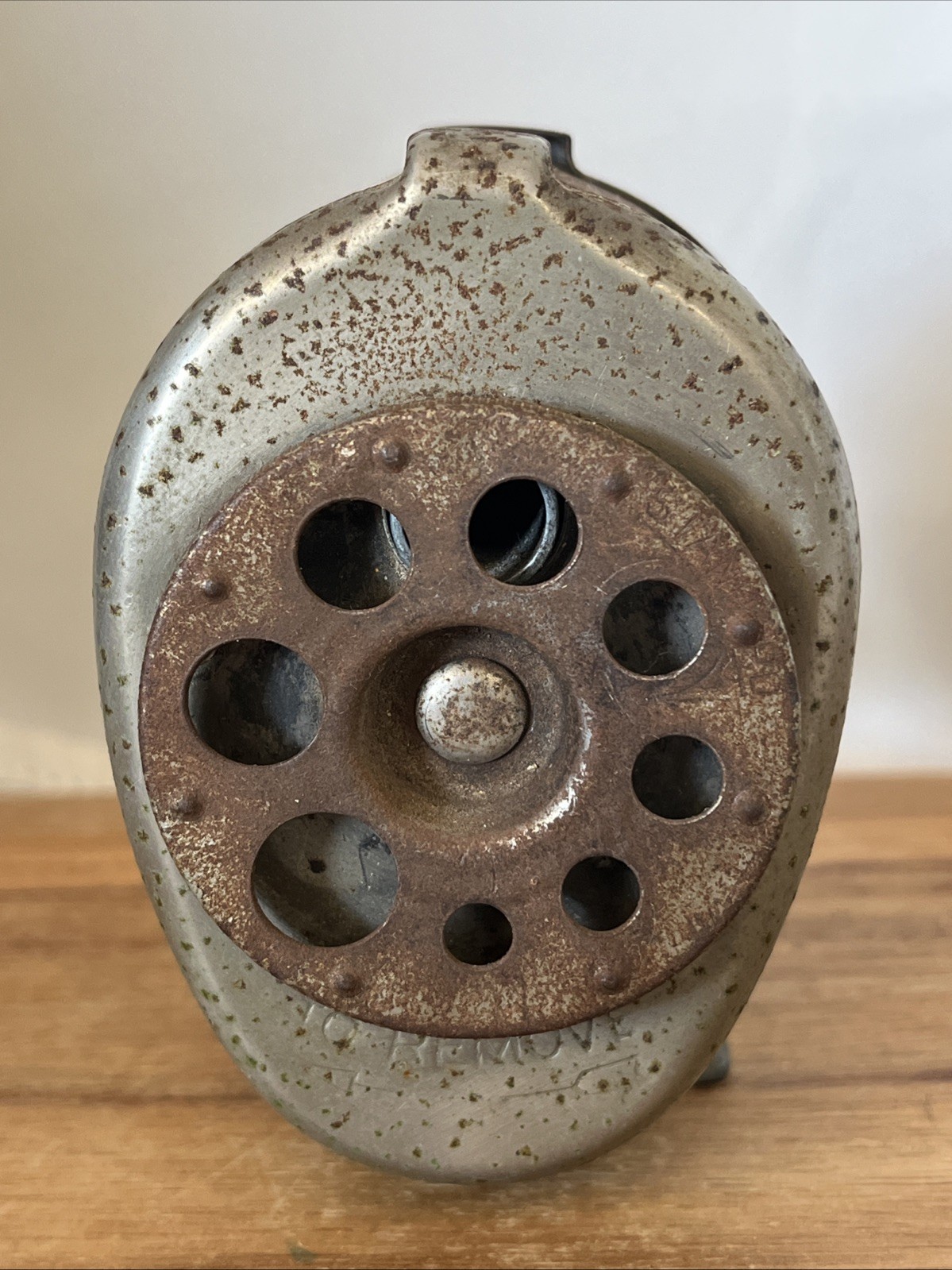 Vintage* Boston Model 8 Hole Pencil Sharpener w/ Built In Surface Attachment