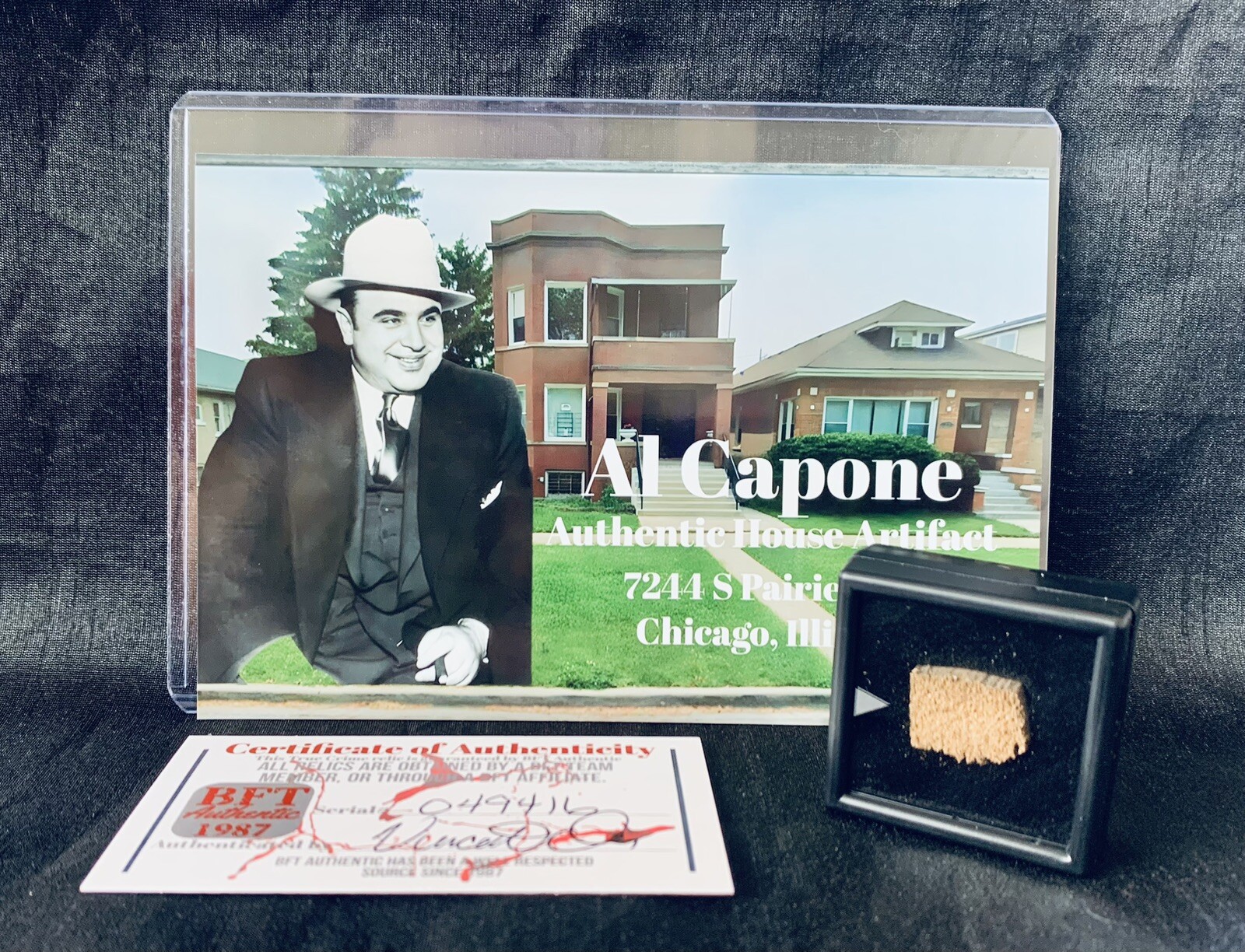 Al Capone Chicago Home Authentic Wood Relic Monster