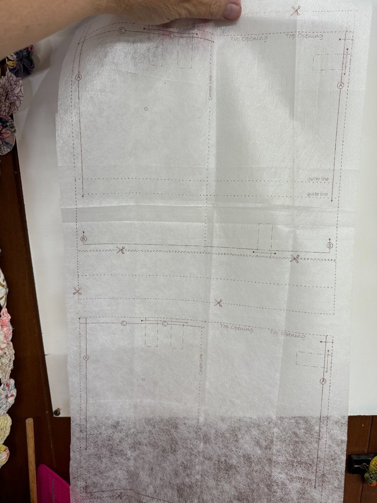 Gadget Cushion Pattern & Instructions with Design on Fusible Interfacing