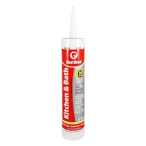 Kitchen & Bath 100% Silicone White 10.1 FL. OZ. Red Devil REDD-0836