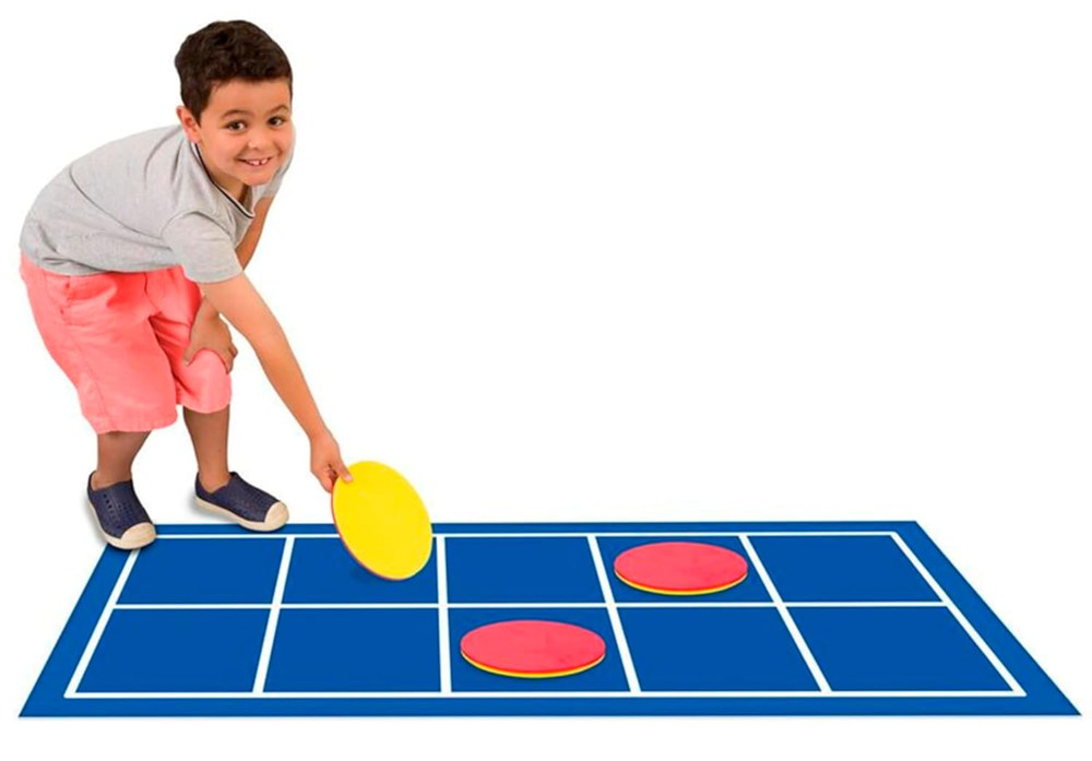 Ten-Frame Floor Mat,Blue