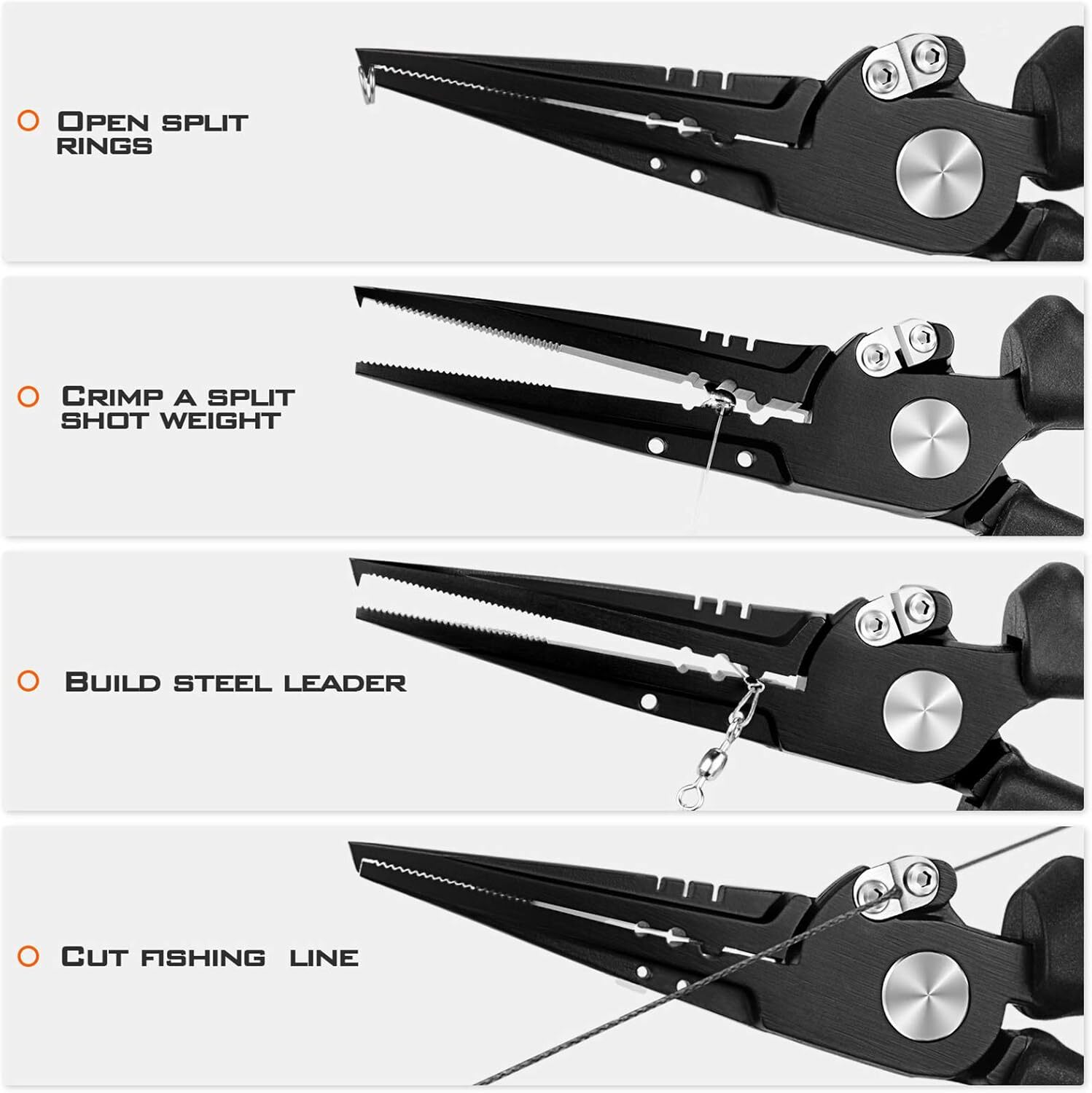 KastKing Speed Demon Pro Fishing Pliers 420 Stainless Steel Fishing Tools