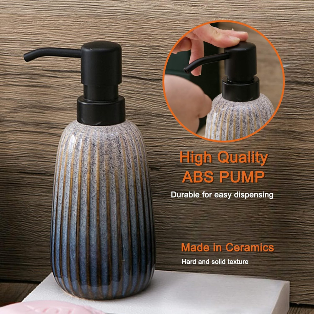 Bathroom Accessories Sets Complete -Set 4 Pcs, Ceramic Bathroom Accessory Bath E