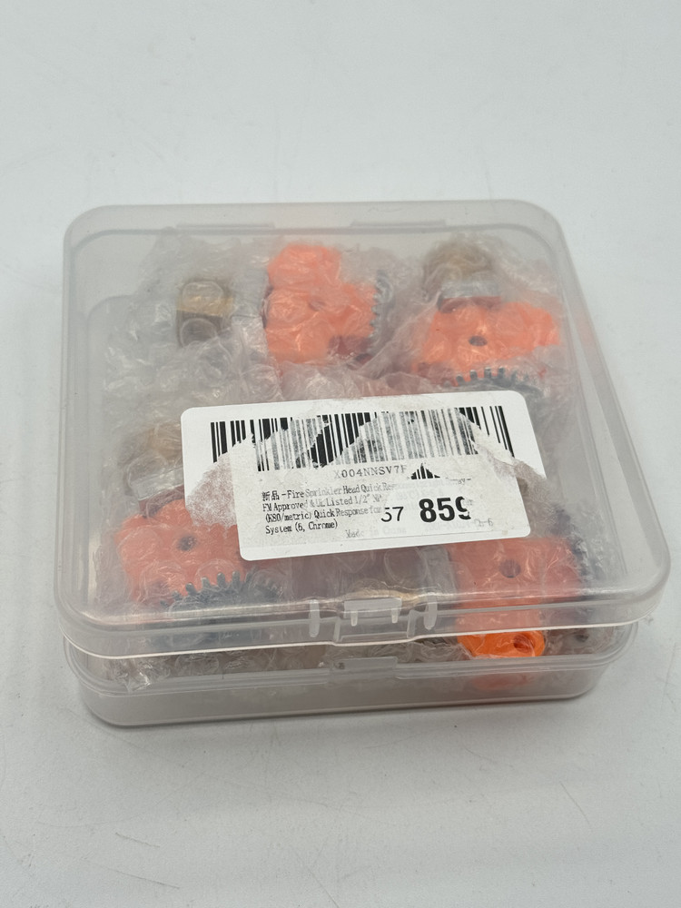 5Pcs Fire Sprinkler Head 1/2" Quick Response Automatic Water Spray System