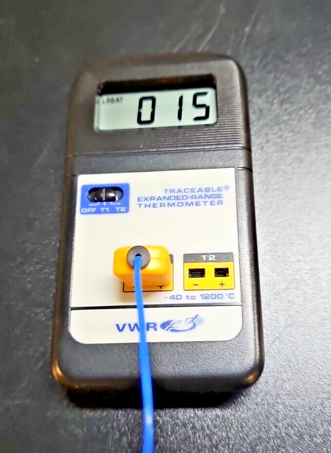 VWR Traceable Expanded Range Thermometer 61161-280 Type K | -40° -1200°C