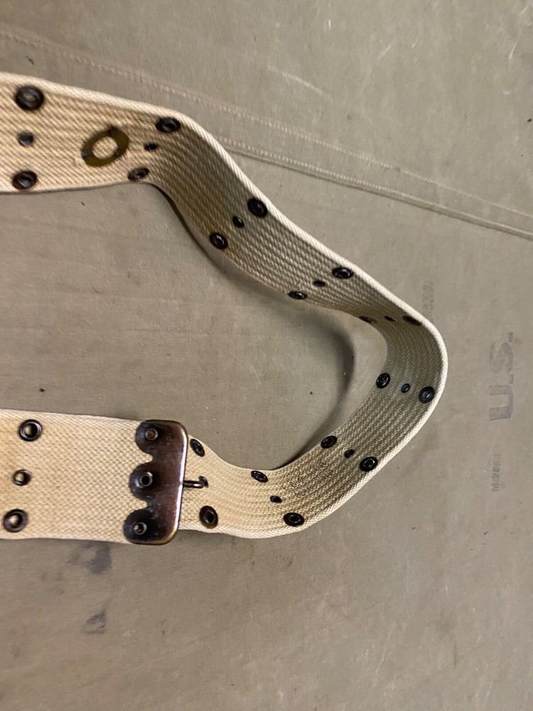 ORIGINAL WWI US ARMY M1910 .45 PISTOL EQUIPMENT AMMO BELT-INFANTRY UNIT MARKED