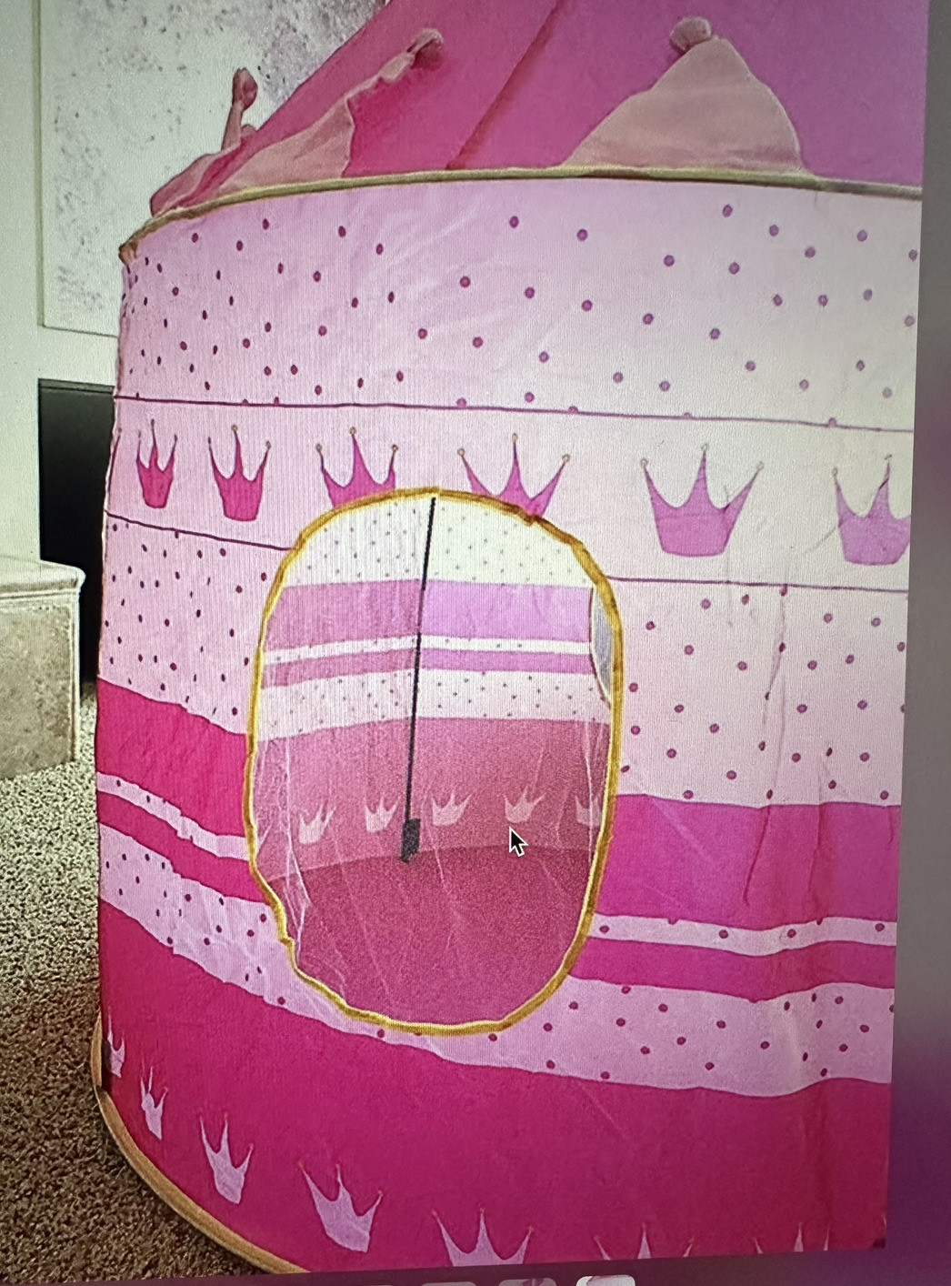 SURE LUXURY PINK PLAY TENT CHILDRENS KIDS CASTLE PLAY HOUSE TOY