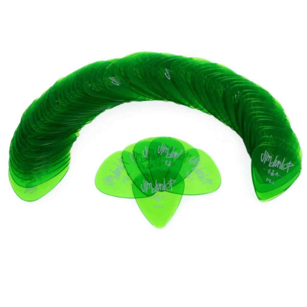 Dunlop Gels Guitar Pick - Green - Medium Light - 72 Pack