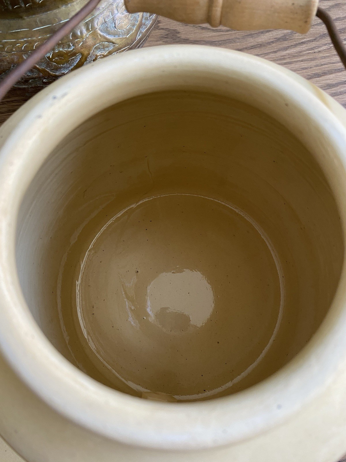 Vintage Stoneware Lemonade Crock With Handle And Lid Lemonade Dispenser