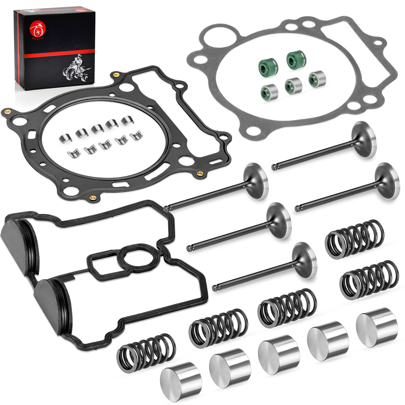 Intake Exhaust Valve & Gasket Seal Kit For Yamaha YFZ450 2004-09 | YFZ450X 2008