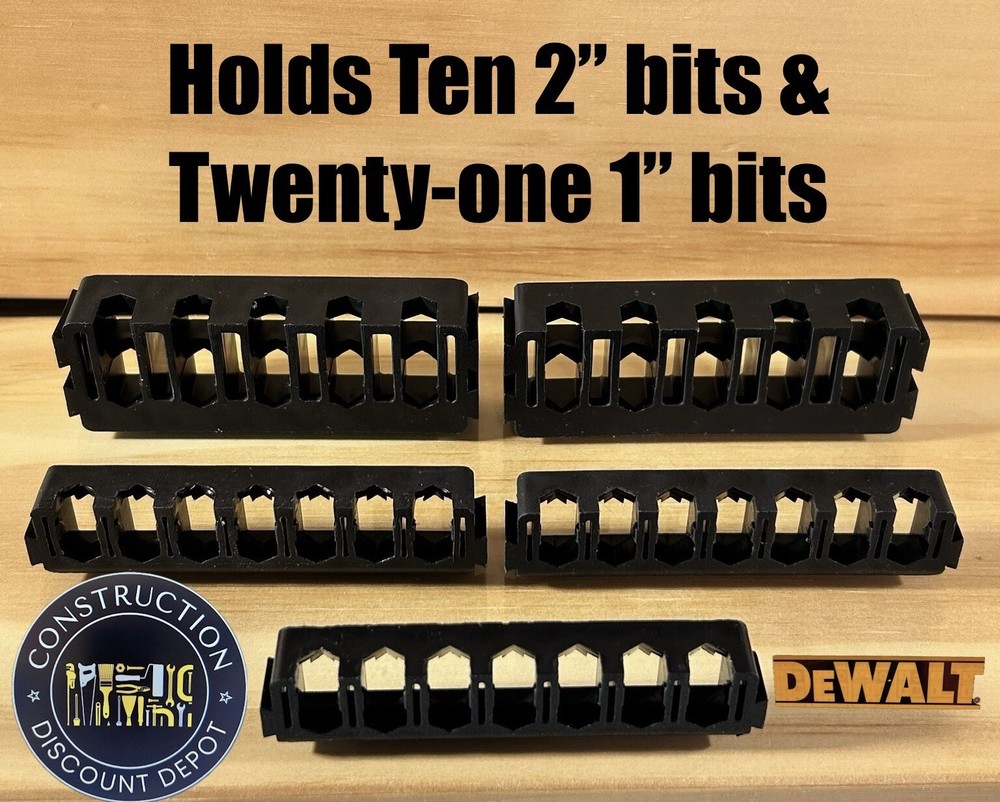 5 DEWALT Tough Case Insert Bit Holder Racks Bit storage holder New