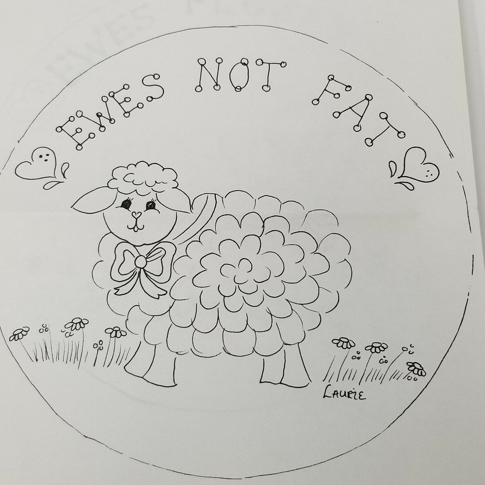 Ewes Not Fat by Laurie Griffiths Pattern Vintage
