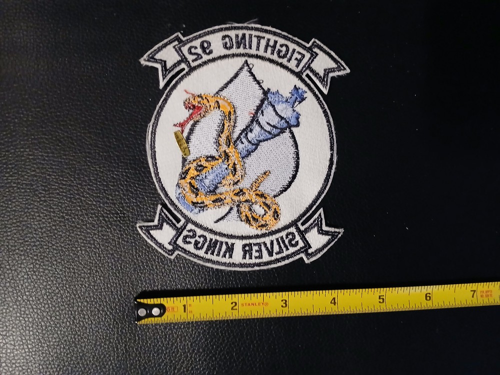 US NAVY FIGHTING SQUADRON VF- 92 SILVER KING PATCH