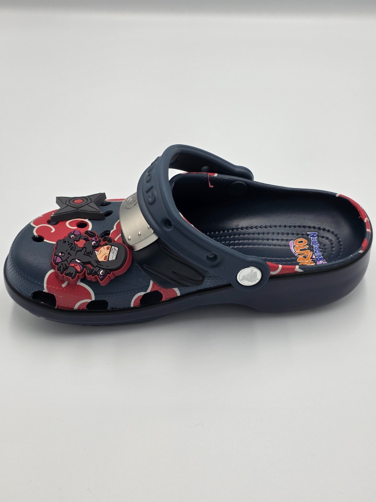Naruto Crocs Akatsuki Anime Clogs Custom Jibbitz Slip On Sandals Unisex Shoes