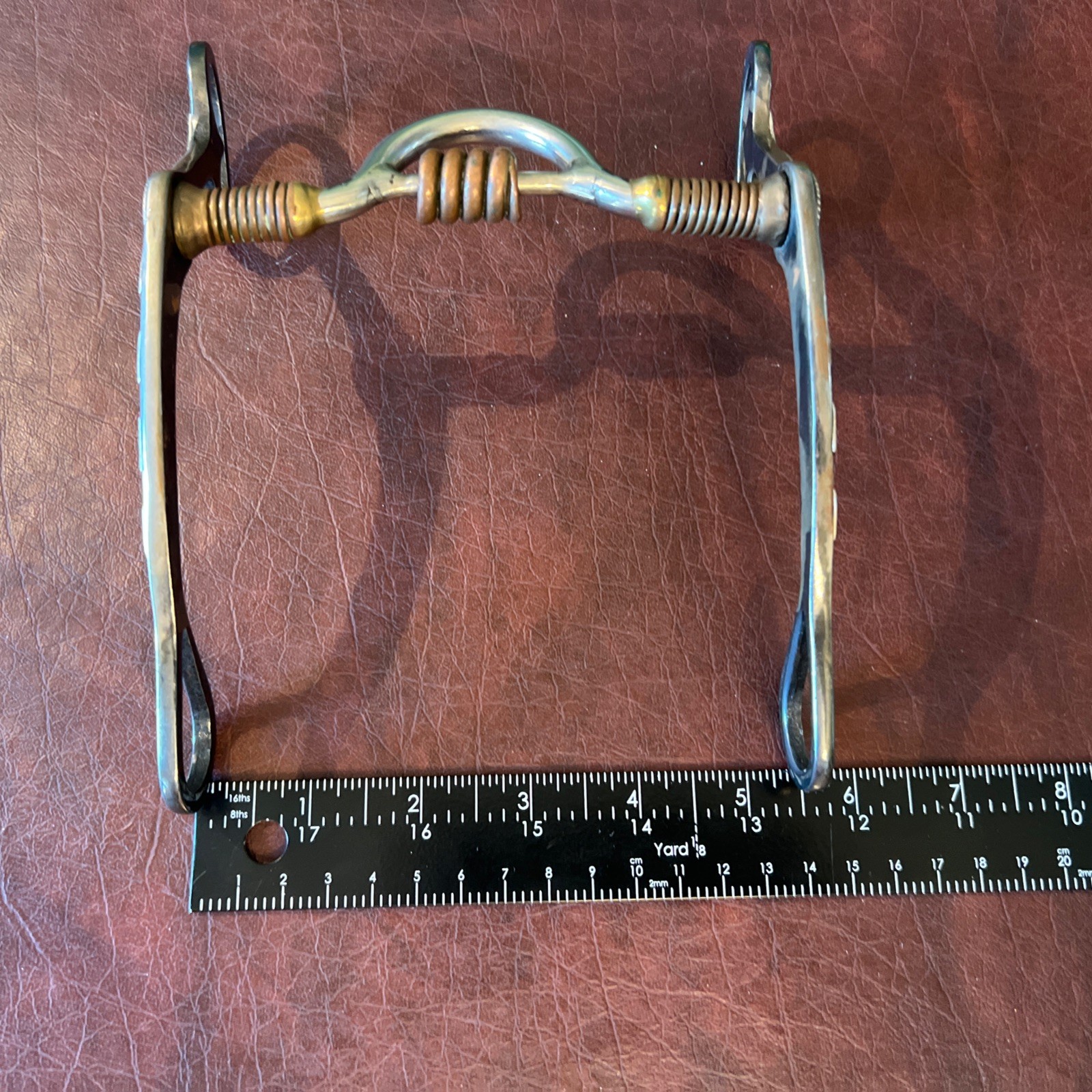 Vintage Hand Crafted Western Horse Bit Brass Copper Silver RARE FIND