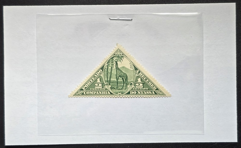 Nyassa - 1911 Scott J1 Giraffe ½ Centavo Triangular Postage Due - Stamp