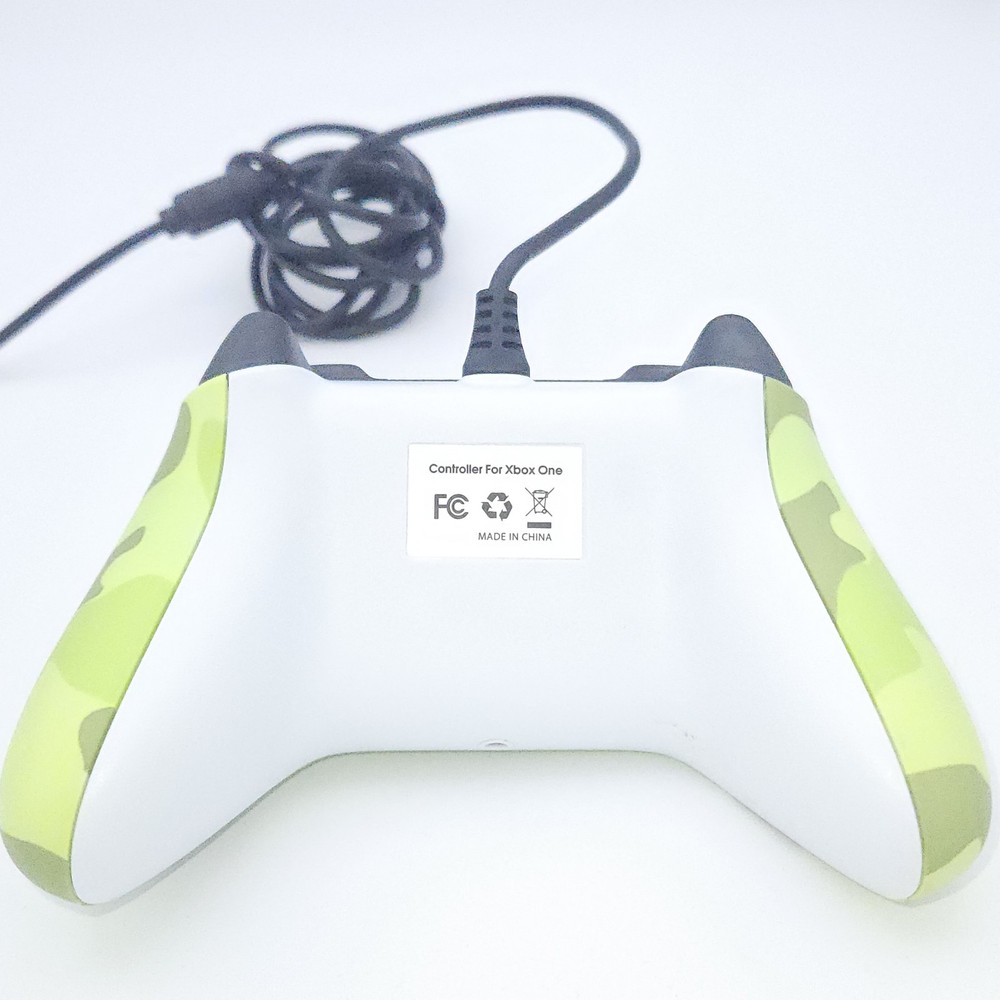 Wired Xbox One Controller Green Camo Gamepad USB Compatible Microsoft Console