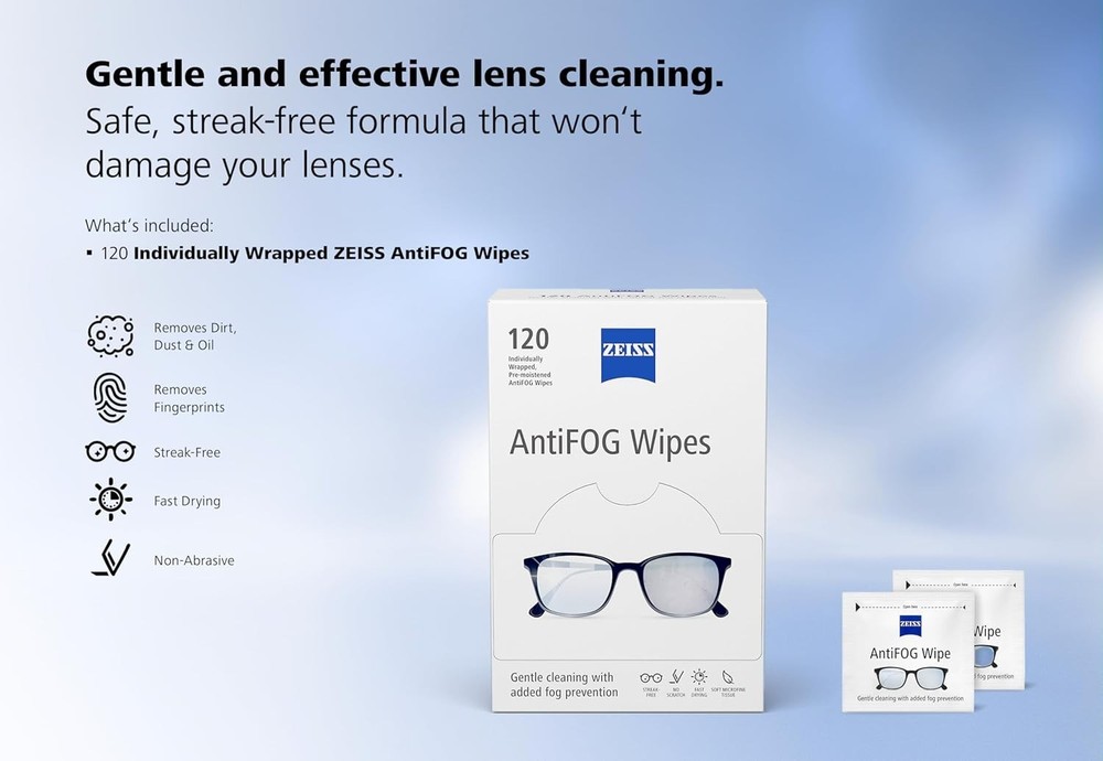 AntiFOG wipes, 120 count