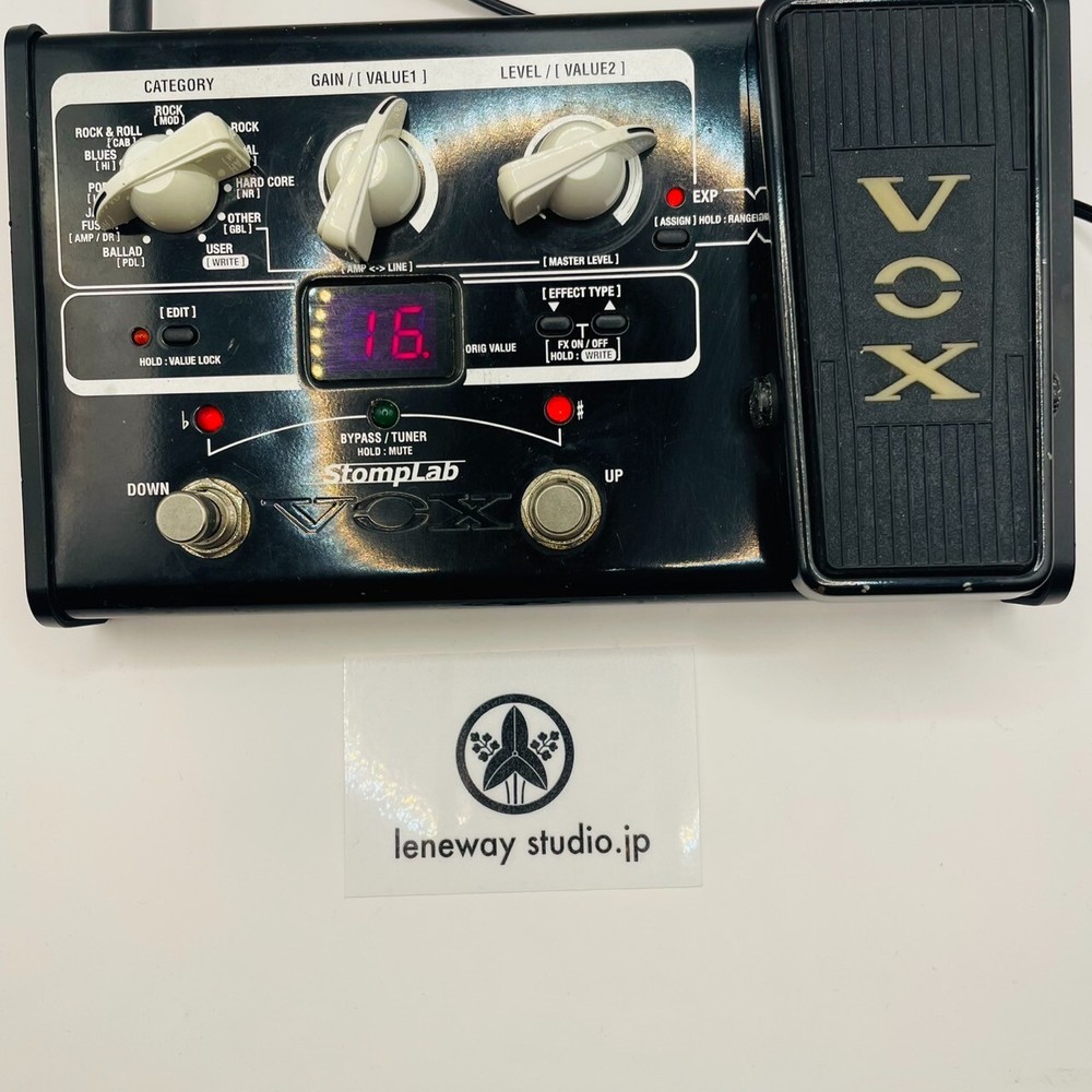 VOX StompLab SL2G Modeling Guitar Floor Multi-Effects Pedal tested to work