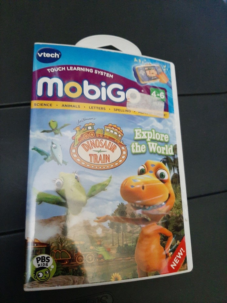NEW MobiGo Game VTech PBS Dinosaur Train Learning Kids Science World