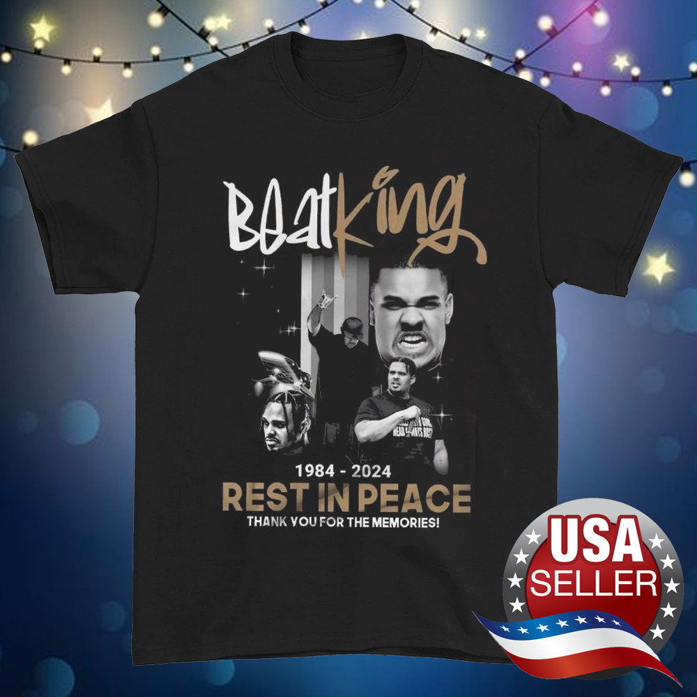 BeatKing LEGEND memory collage T-shirt short sleeve All sizes Black X772