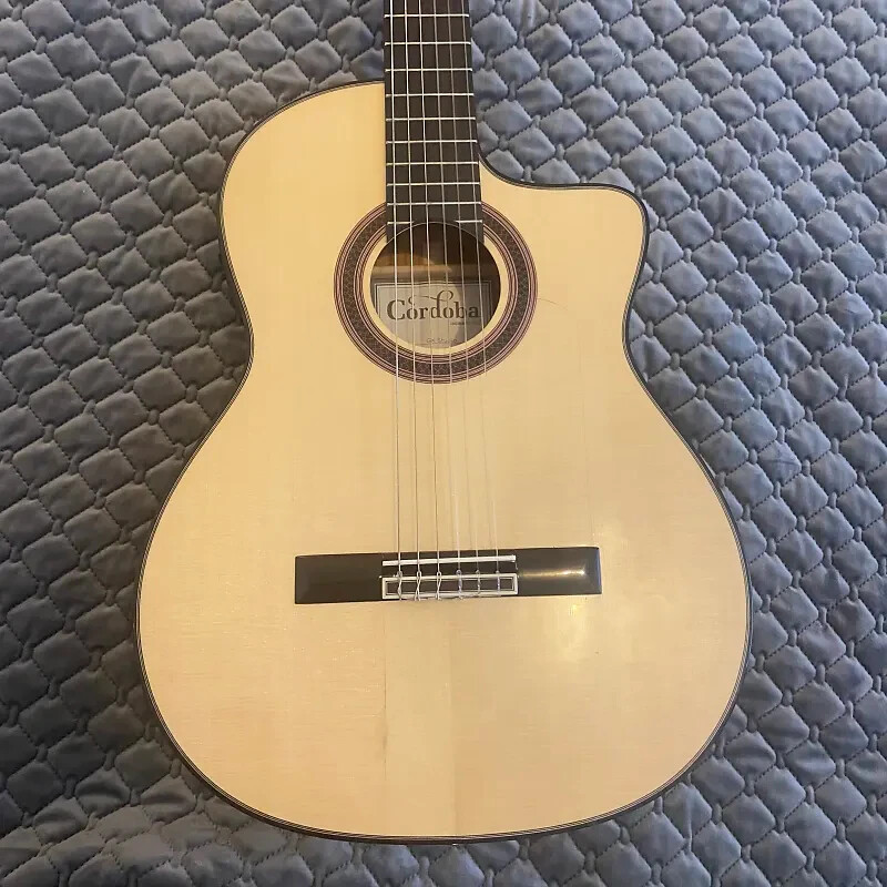 CordobaGK Studio Negra Acoustic-Electric Nylon String Classical Guitar WITH CASE
