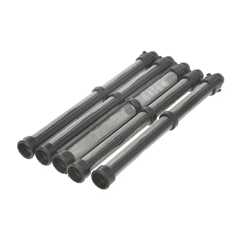5Pcs Black 60 Mesh Airless Pump Filter For Airless Spray Replacement Tools
