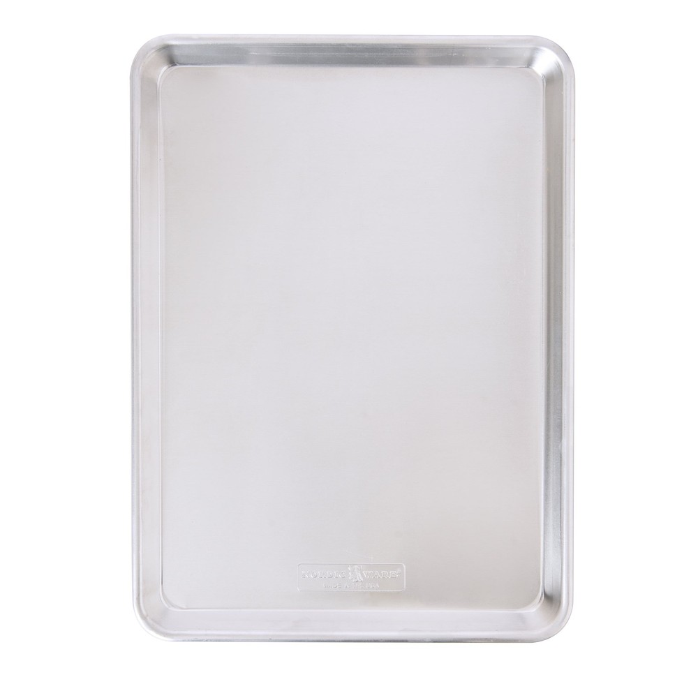 Naturals 18" X 13" Aluminum Half Sheet, Rectangular Cookie & Baking Sheet Pan