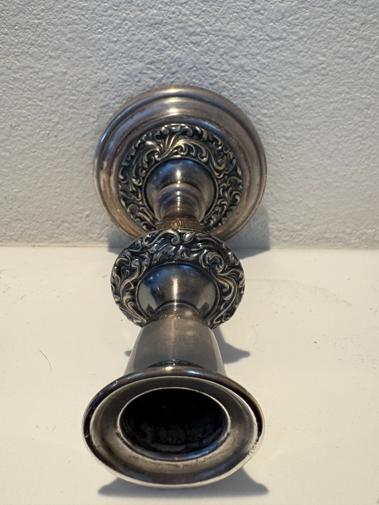 Antique Gorham Silver Plate Peg Lamp ~ c1906 ~ Empire Pattern