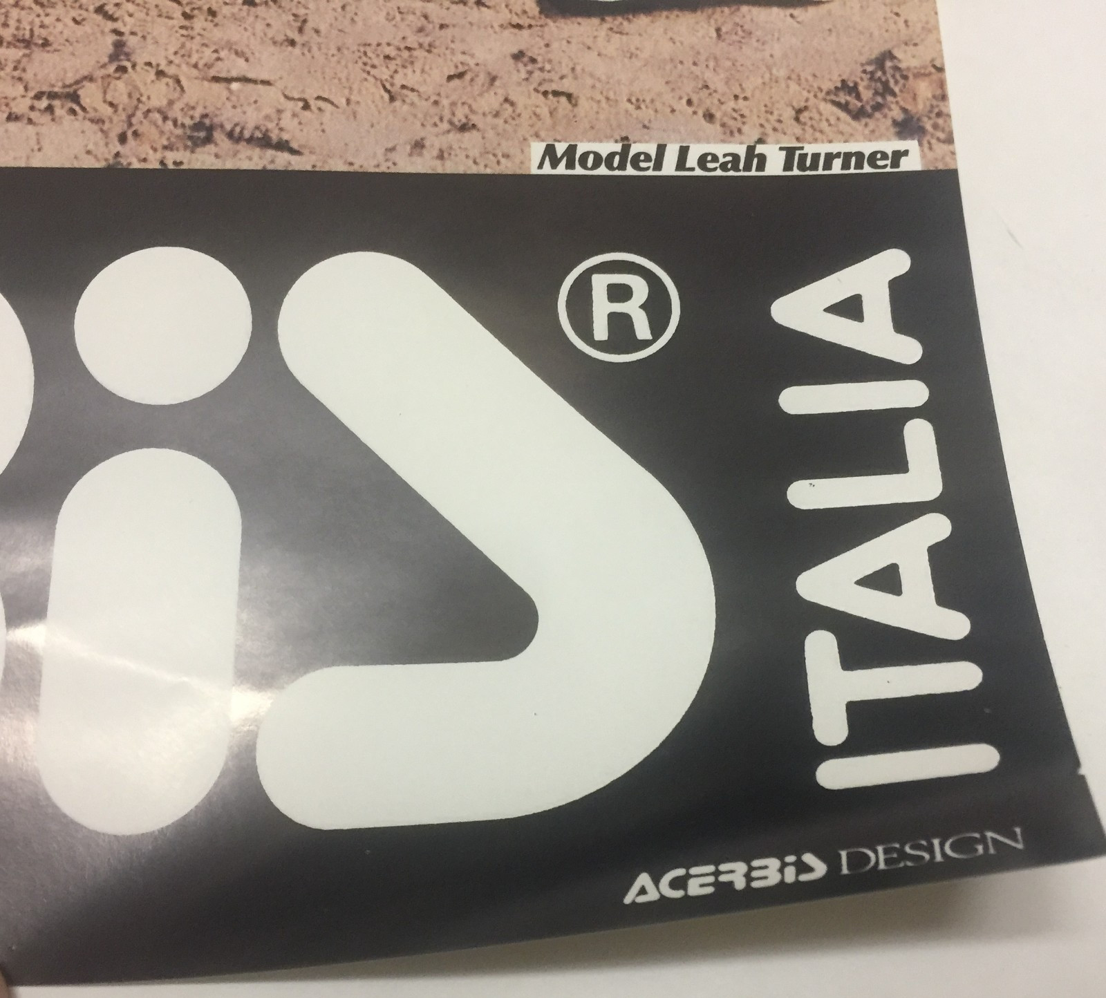 Acerbis Plastic Motocross Poster Model Leah Turner