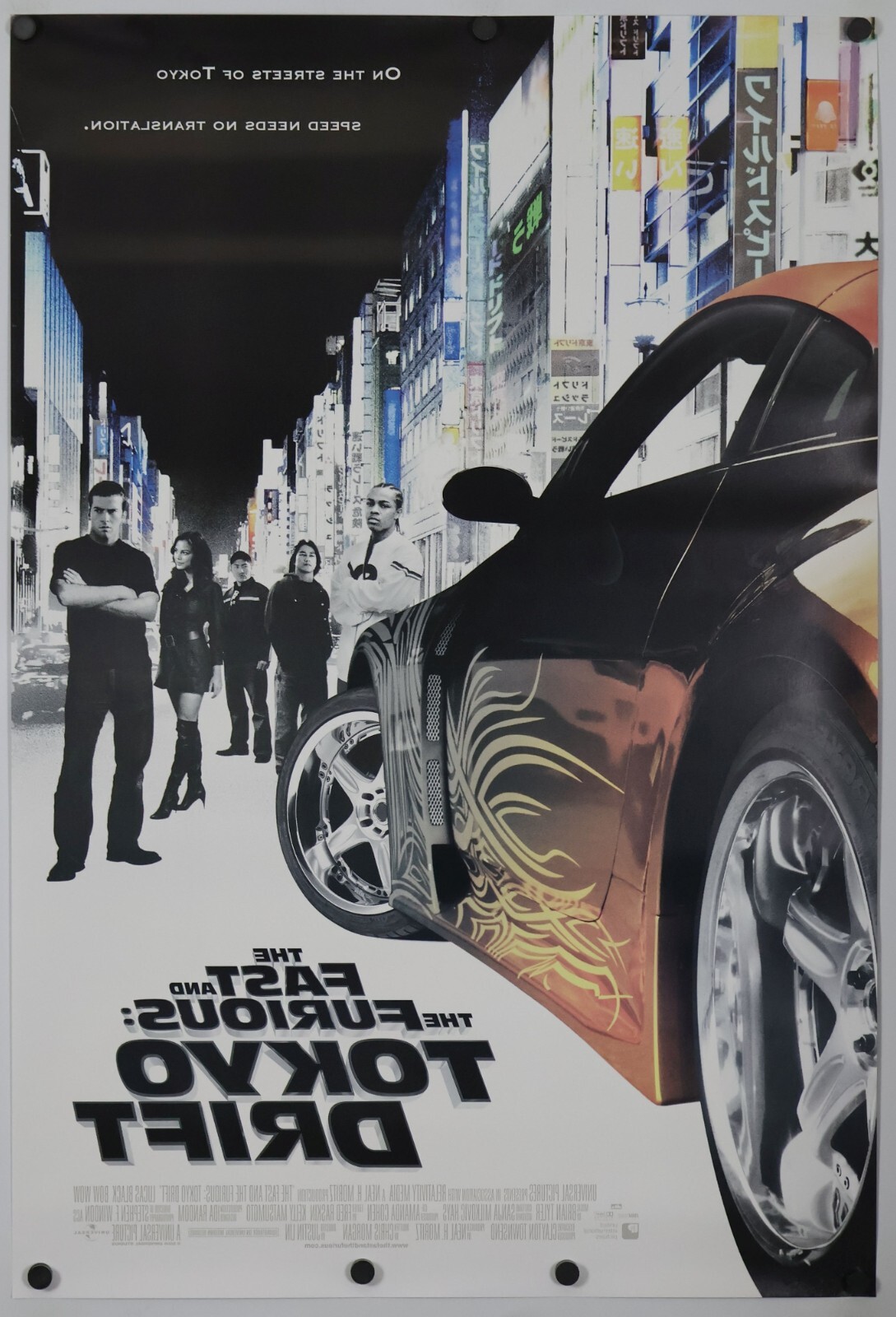 Fast and Furious Tokyo Drift - original DS movie poster - 27x40 D/S INTL 2006