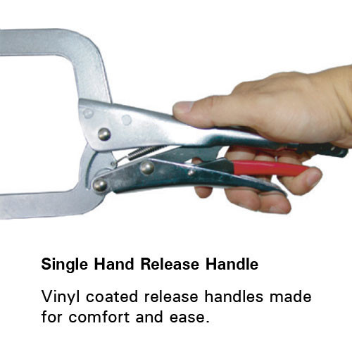 Strong Hand Tools 11 in. Round Tip Locking C Clamp (PR115)