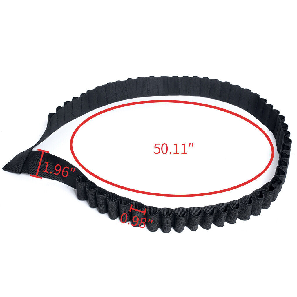 Tactical Shotgun Shell Shotshell Shoulder Ammo Bandolier Sling High Capacity 12G