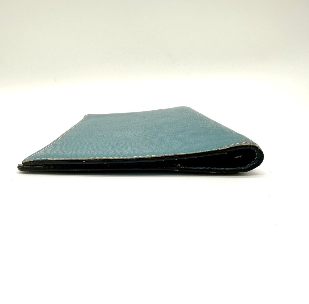 HERMES Agenda,Notebook, Day Planner Cover Blue Leather Authentic