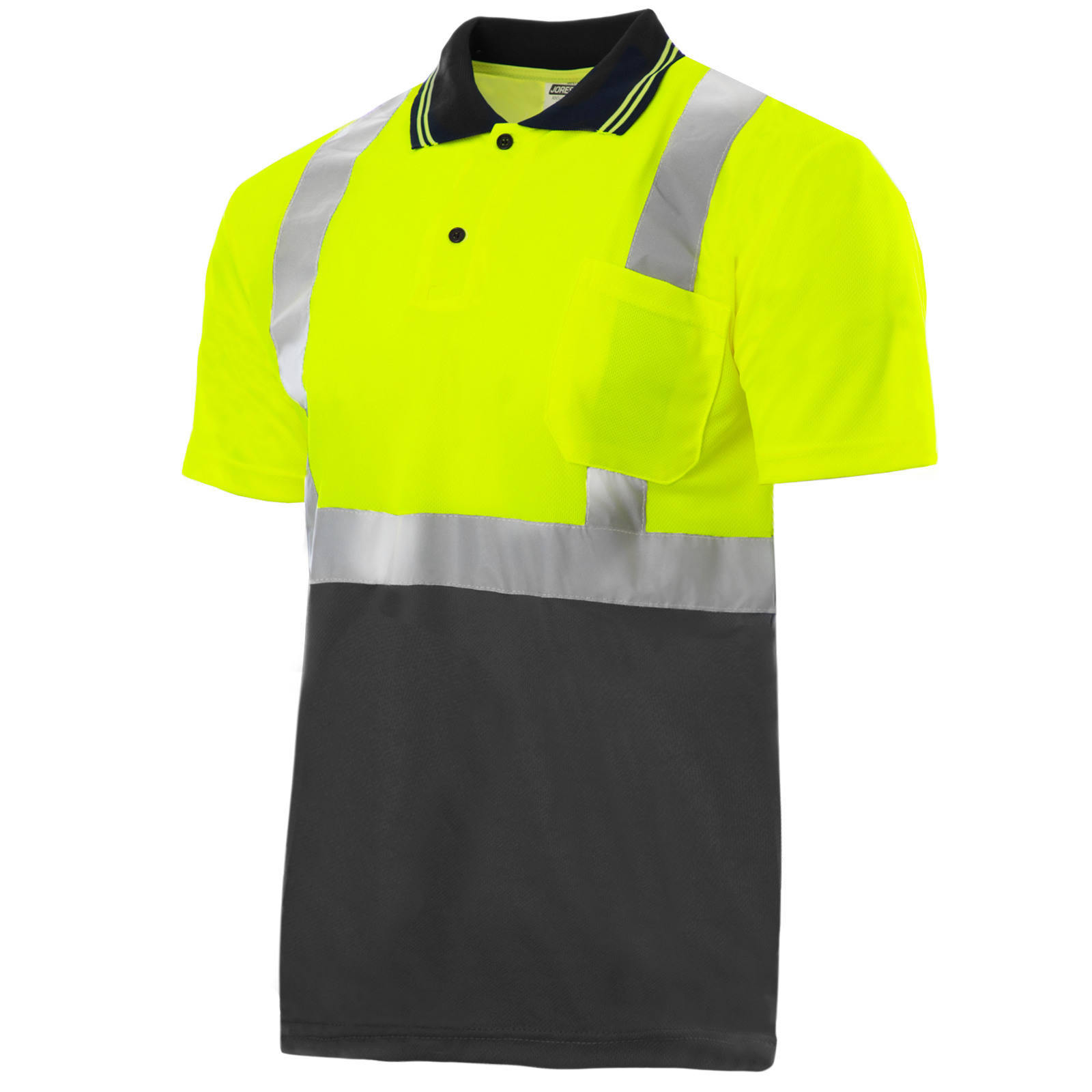 JORESTECH ANSI/ISEA Class 2 Safety Reflective Polo Shirts 5-Pack