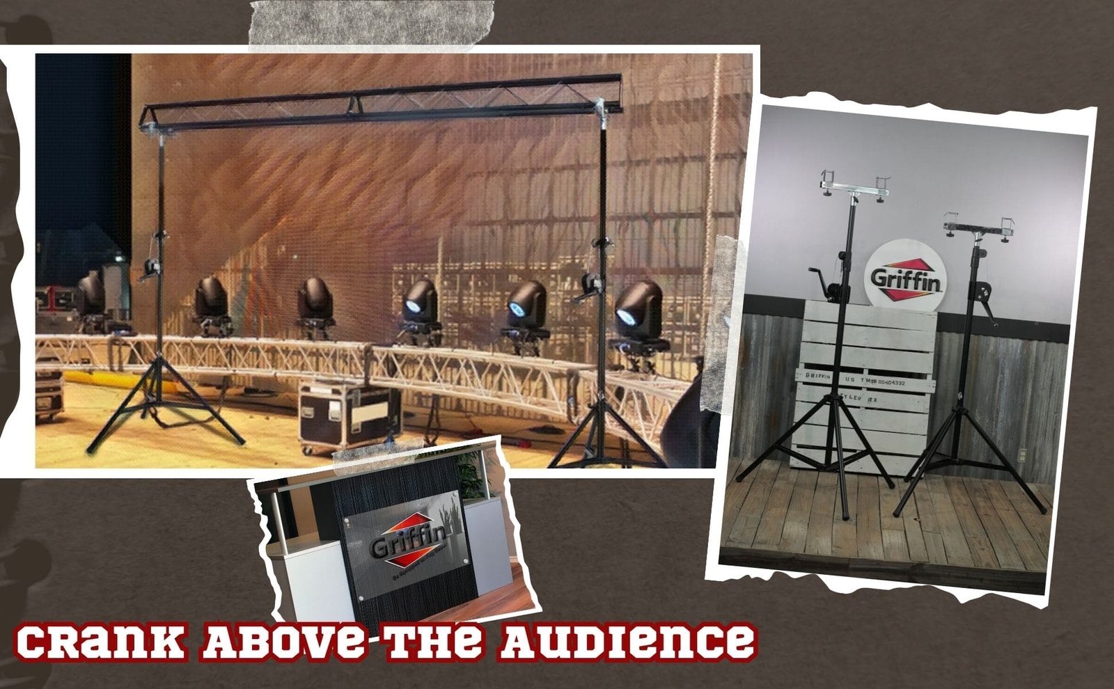 Crank Up Light Trussing Stands Truss System Speaker Mount DJ Booth Stage Holder