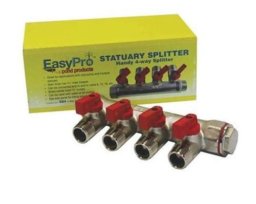 EasyPro SS4 3/4" Statuary splitter 4-way – 1/2" mpt outlets