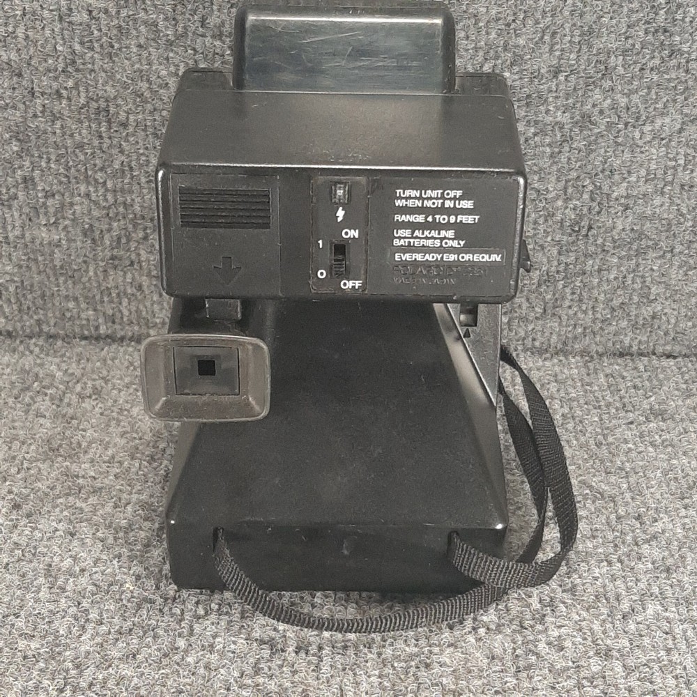 Polaroid One Step Plus Rainbow with Q-Light 2351 Flash Land Camera READ UNTESTED
