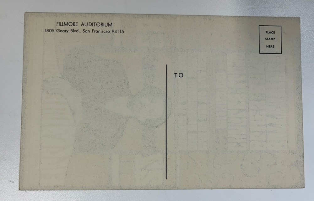 1967-FILLMORE-BG-47 POSTCARD-CHARLES LLOYD QUARTET/BUTTERFIELD BLUES BAND-MINT