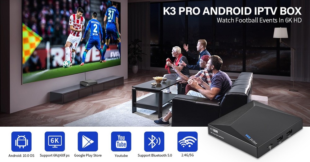 SuperBox/WE2USAT Media Player 20 New Apps 6K Android Smart TV Box Voice Command