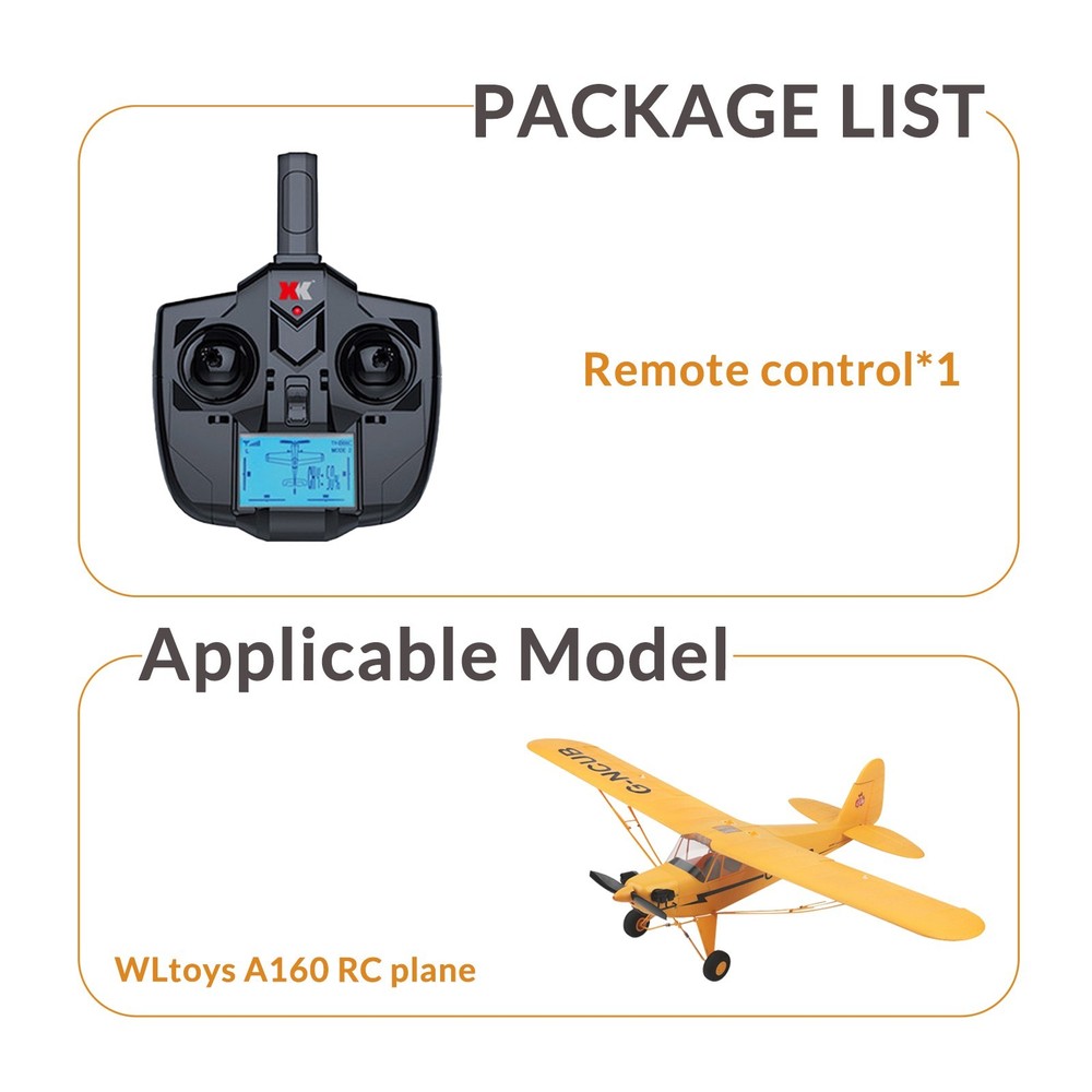 Original Remote Controller, Compatible with WLtoys A160 RC Plane